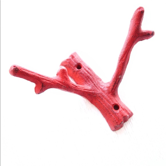 SOLD Sturdy cast iron coat hooks - Picture 3 of 4